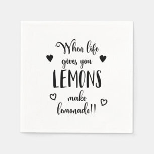 Serviette En Papier Inspirer Quand La Vie Vous Donne Des Citrons   Ser