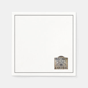 Serviette En Papier Instant humain juste ajouter du café