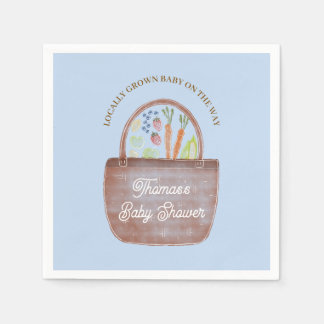 Serviette En Papier Invitation à la Baby Shower Marché aux Puéricultur