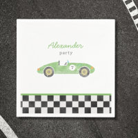 Invitation d'anniversaire de voiture de course ver