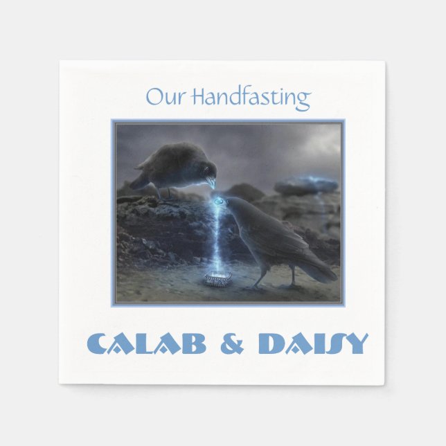 Serviette En Papier Invitation de handfasting (Devant)