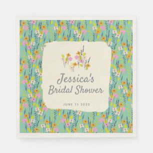 Serviette En Papier Invitation de mariage floral vintage jardin