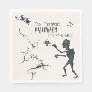 Serviette En Papier Invitation du Costume d'Halloween