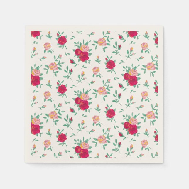 Serviette En Papier Invitation pour une fête d'anniversaire de fille a (Devant)