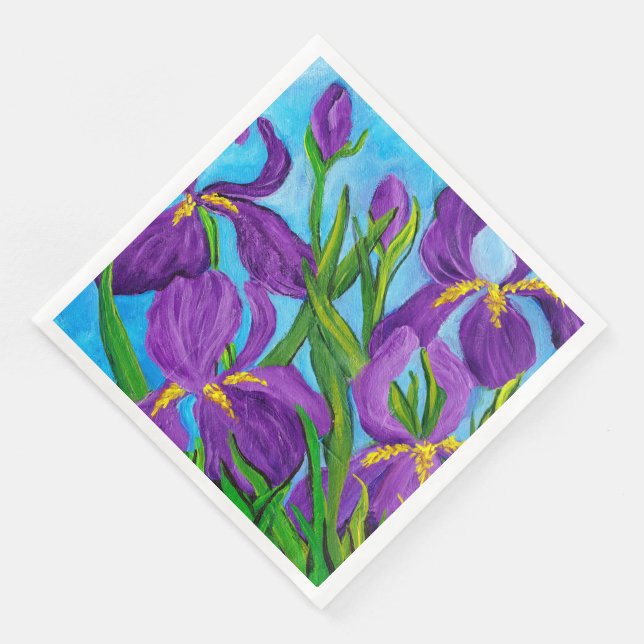 Serviette En Papier Iris Napkin (Coin)