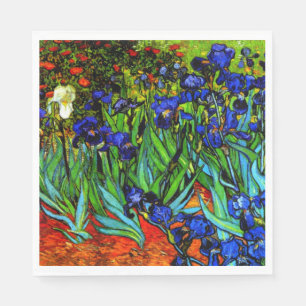 Serviette En Papier Irises, le célèbre tableau floral de Van Gogh