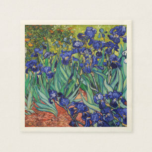 Serviette En Papier Irises par Vincent van Gogh