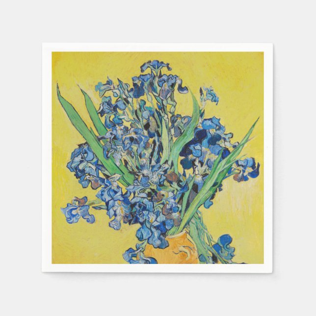 Serviette En Papier Irises Vincent van Gogh (Devant)
