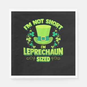 Serviette En Papier Irish Leprechaun Gag Cadeau Short Women Shamrock T