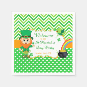 Serviette En Papier Irish Leprechaun St Patrick's Day Party