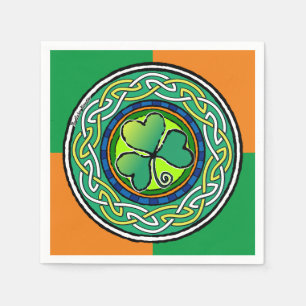 Serviette En Papier Irish shamrock