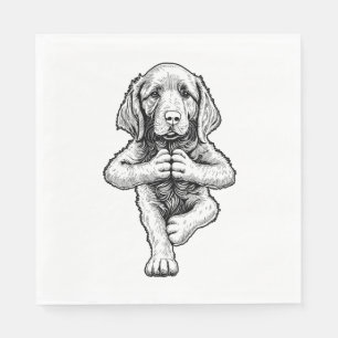 Serviette En Papier Irlandais Setter Yoga Chien Chien Chien Chien Chie