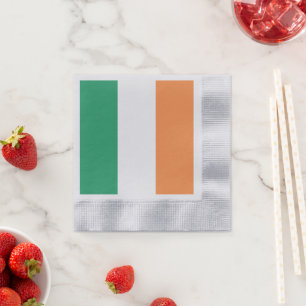 Serviette En Papier Irlande National Flag, standard irlandais, bannièr