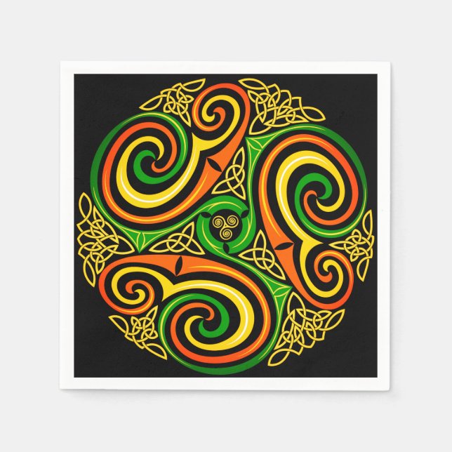 Serviette En Papier Irsh Celtic  (Devant)