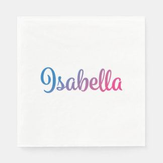 Serviette En Papier Isabella élégant Cursive