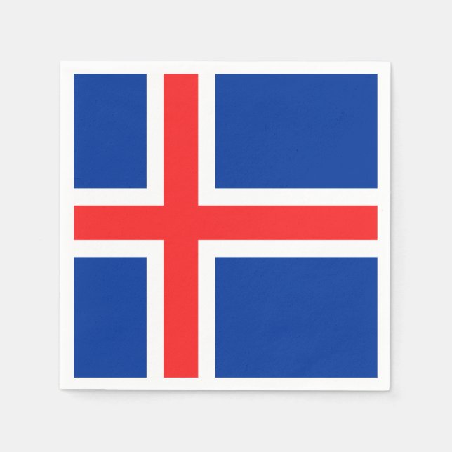 Serviette En Papier Islande (Devant)