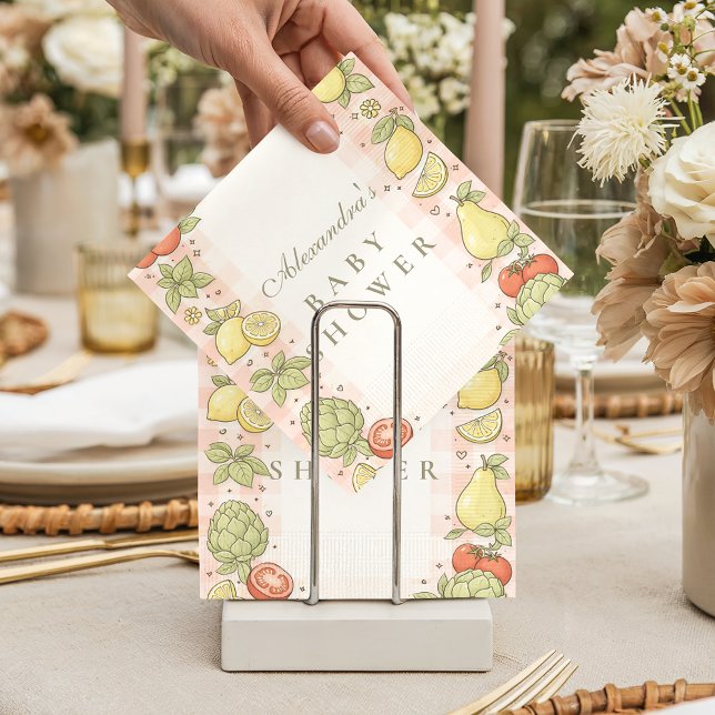 Serviette En Papier Italian Market Produce Baby Shower (Créateur téléchargé)