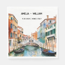 Italie Aquarelle Romantique Destination Mariage