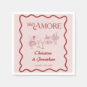 Serviette En Papier Italie   Nourriture Italienne   Dîner de Répétitio