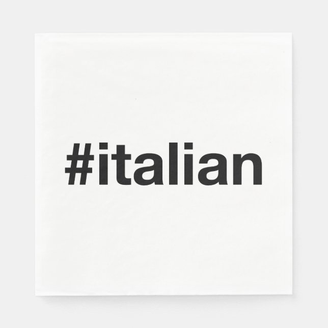 SERVIETTE EN PAPIER ITALIEN (Devant)