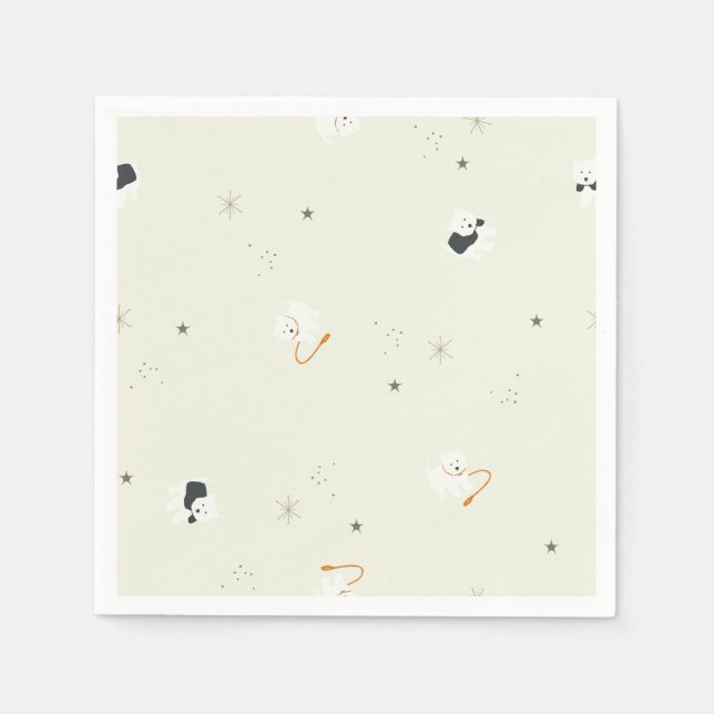 Serviette En Papier Izzie Le Westie (Devant)