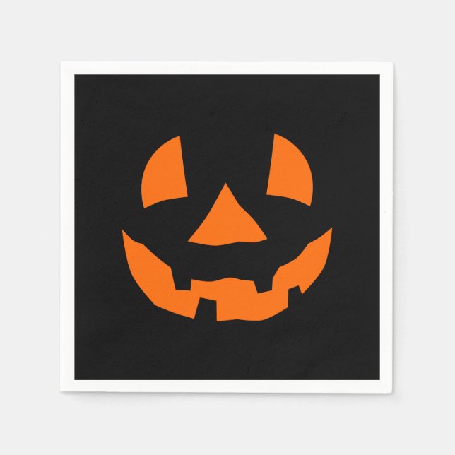 Serviette En Papier Jack-o'-lantern (Devant)