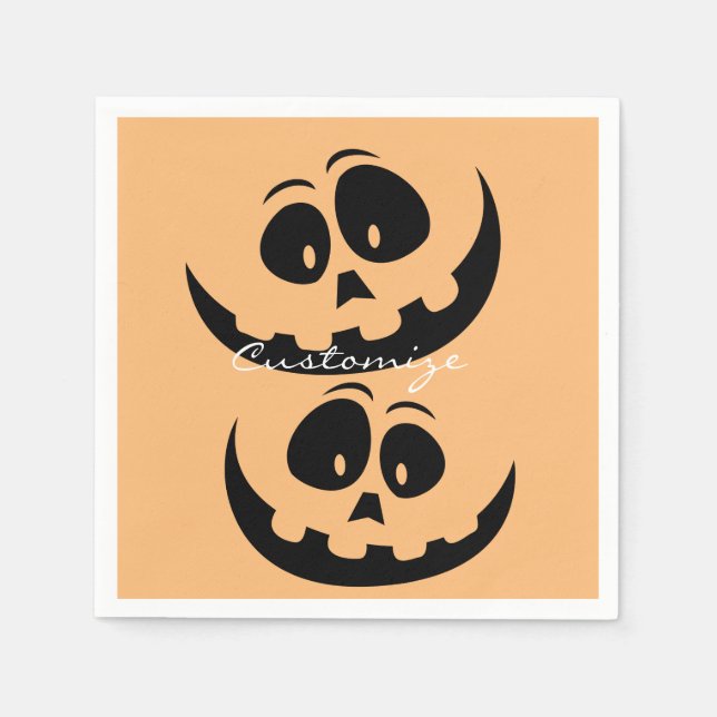 Serviette En Papier Jack Olantern Sourire Thunder_Cove (Devant)