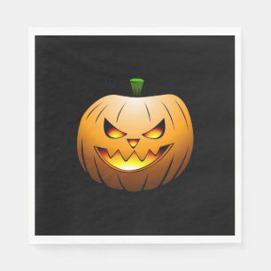Serviette En Papier Jack O'lanterns Nuit d'Halloween