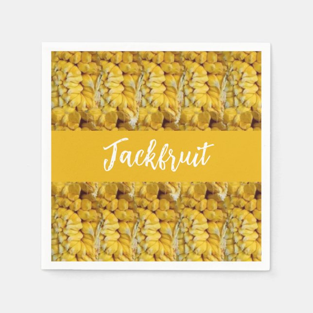 Serviette En Papier Jackfruit Tropical Fruit Motif Anniversaire (Devant)