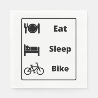 Serviette En Papier J'adore le cyclisme