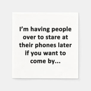 Serviette En Papier J'ai des gens sur moi