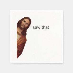 Serviette En Papier J'ai vu ça, Jésus Art, J'ai vu ça Jésus 