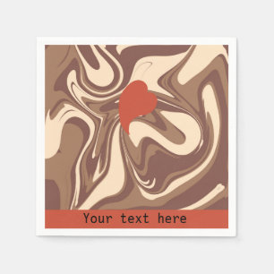 Serviette En Papier J'aime cappuccino coutume