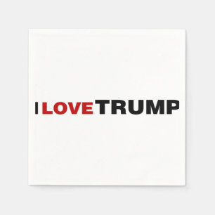 Serviette En Papier J'aime Trump