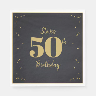 Serviette En Papier Jalon Or de Minuit