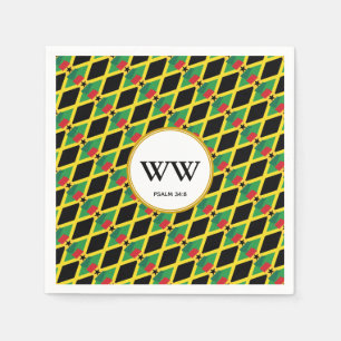 Serviette En Papier JAMAICA GHANA DRAPEAU Anniversaire Parti du double