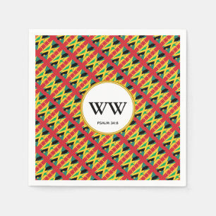 Serviette En Papier JAMAICA GRENADA Anniversaire de la fête du double 