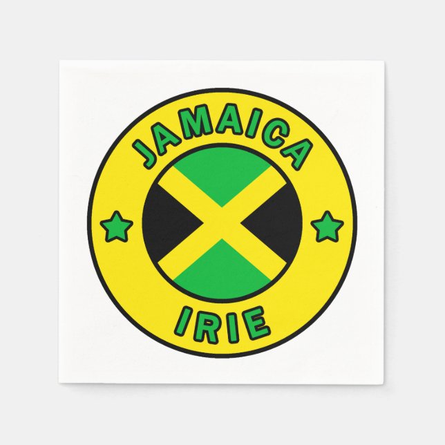 Serviette En Papier Jamaïque Irie (Devant)