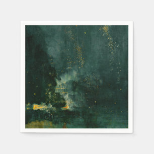 Serviette En Papier James Whistler - Nocturne en noir et or