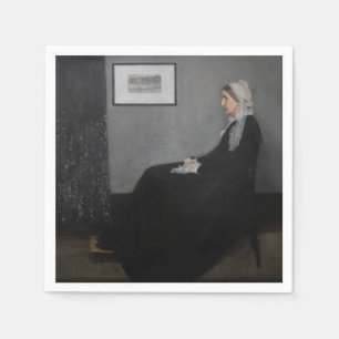 Serviette En Papier James Whistler - Portrait de la mère de l'artiste