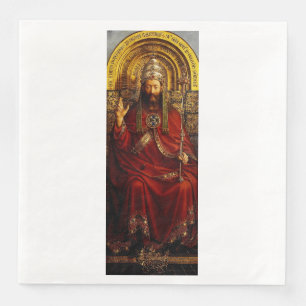 Serviette En Papier Jan van Eyck Dieu le Père sur un Trône Beaux-Arts