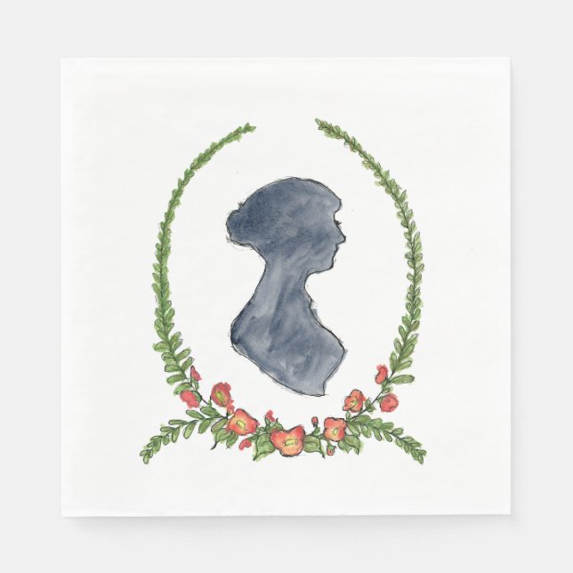 Serviette En Papier Jane Austen Napkins (Devant)
