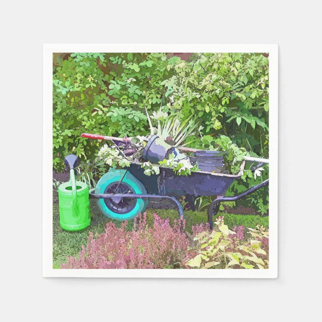 SERVIETTE EN PAPIER JARDIN (Devant)