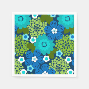 Serviette En Papier Jardin Allana Floral Graphique Hawaïen - Cool
