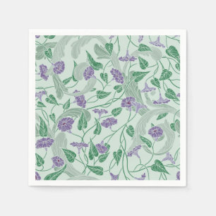 Serviette En Papier Jardin Bleu du matin Papier à imprimer Naples