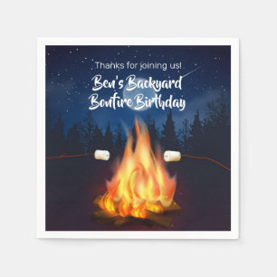 Serviette En Papier Jardin Bonfire Cookout Anniversaire