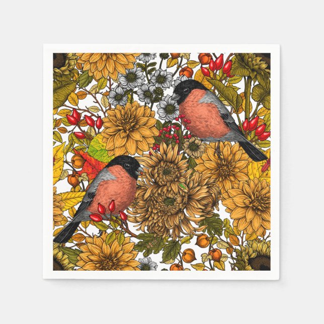 Serviette En Papier Jardin d'automne 1 (Devant)