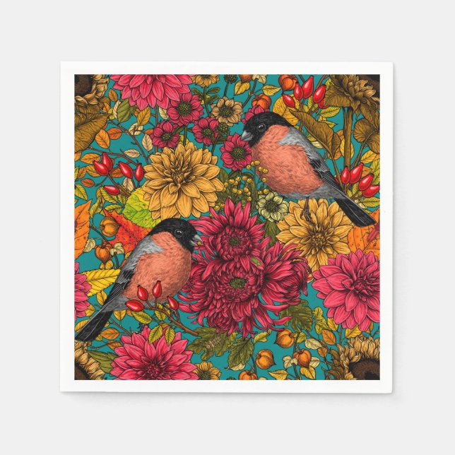 Serviette En Papier Jardin d'automne 3 (Devant)