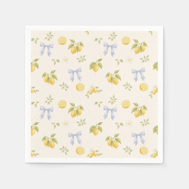 Serviette En Papier Jardin de citron avec souris (Devant)