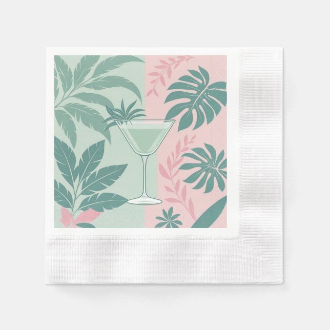 Serviette En Papier Jardín de Cóctel (Devant)